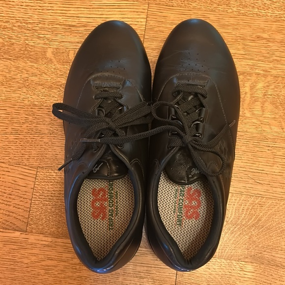 SAS Free Time Black Leather Comfort Walking Shoes Women’s Size 9 1/2 WW - Picture 8 of 11